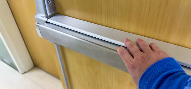 Installing a Push Bar on a Door Cedar Hill